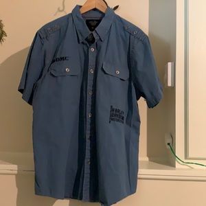 Sharp looking buttoned down Harley Davidson shirt